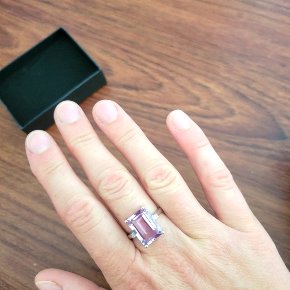 Pink stone ring - Picture 5 of 5